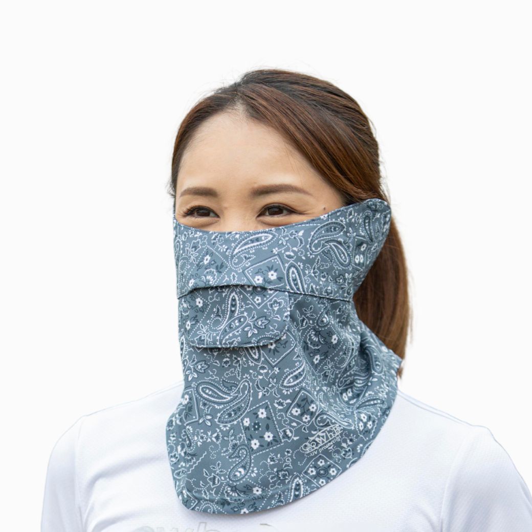 ペイズリー柄/グレー