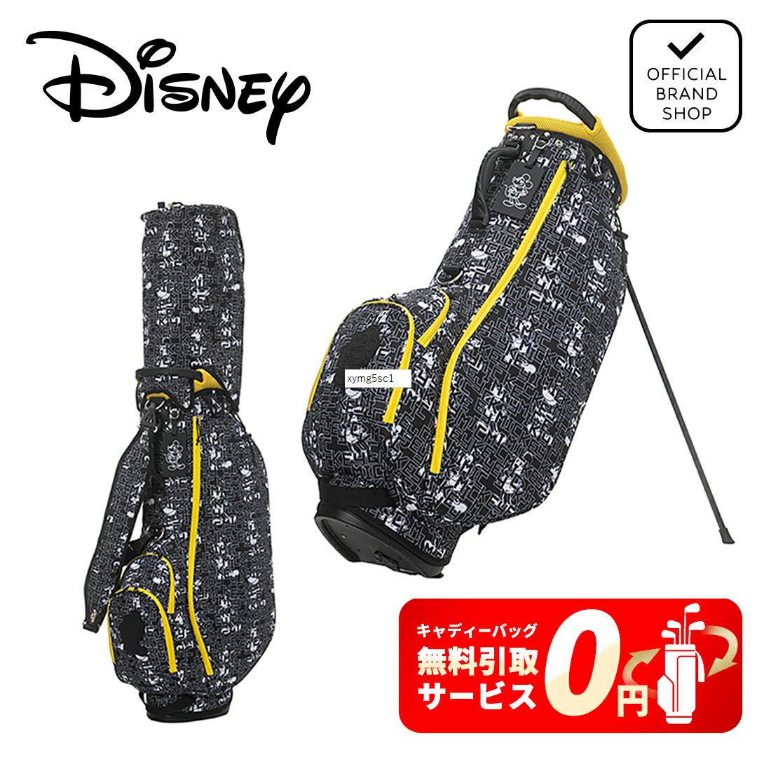 [ディズニー] MONOTONE MICKEY GOLF CADDIE BAG