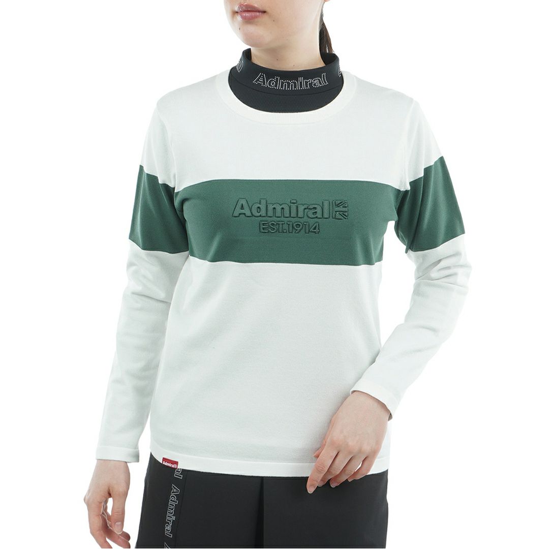 [アドミラル ゴルフ] レディース マシュマロタッチ クルーネックライトニット