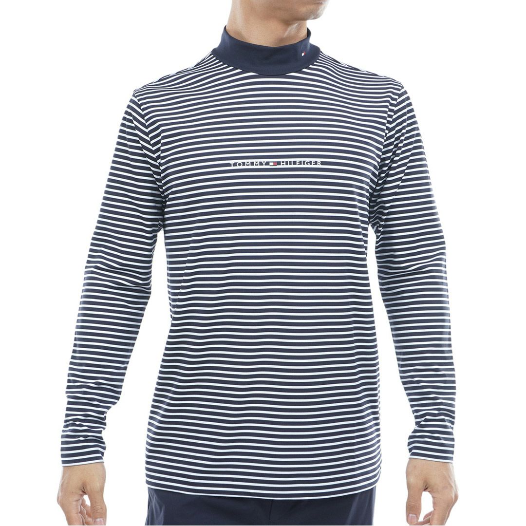 [トミーヒルフィガー] メンズ ベア天 長袖モックネックシャツ