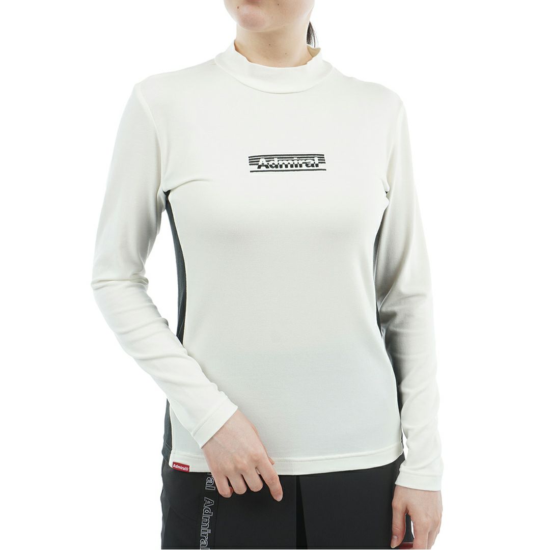 [アドミラル ゴルフ] レディース スエード起毛 モックネックシャツ