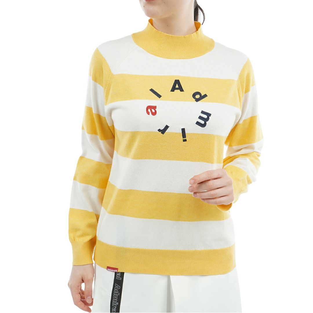 [アドミラル ゴルフ] レディース ホカタッチ ボトルネックBDセーター