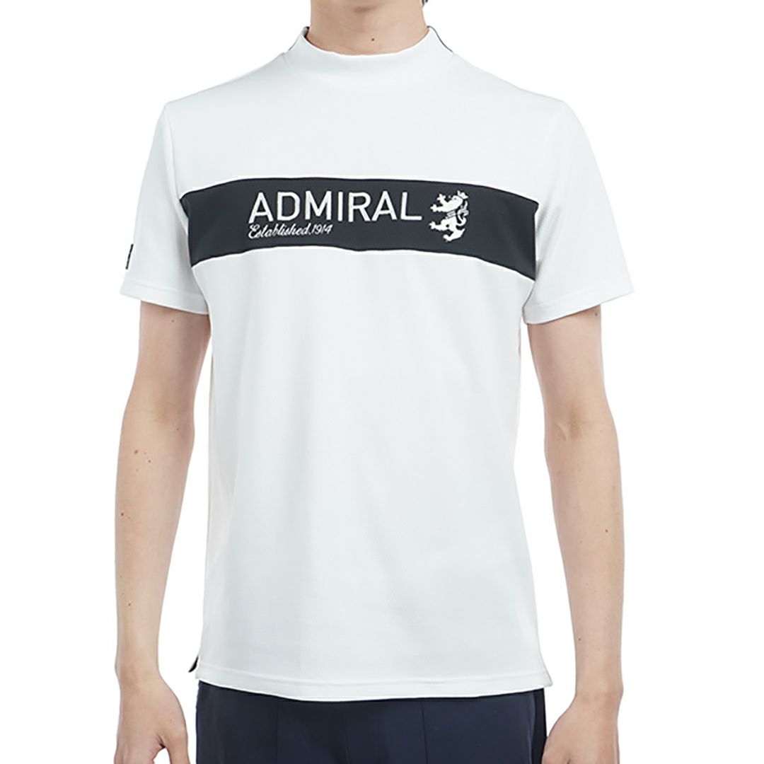 [アドミラル ゴルフ] メンズ カラタッチ モックネックシャツ