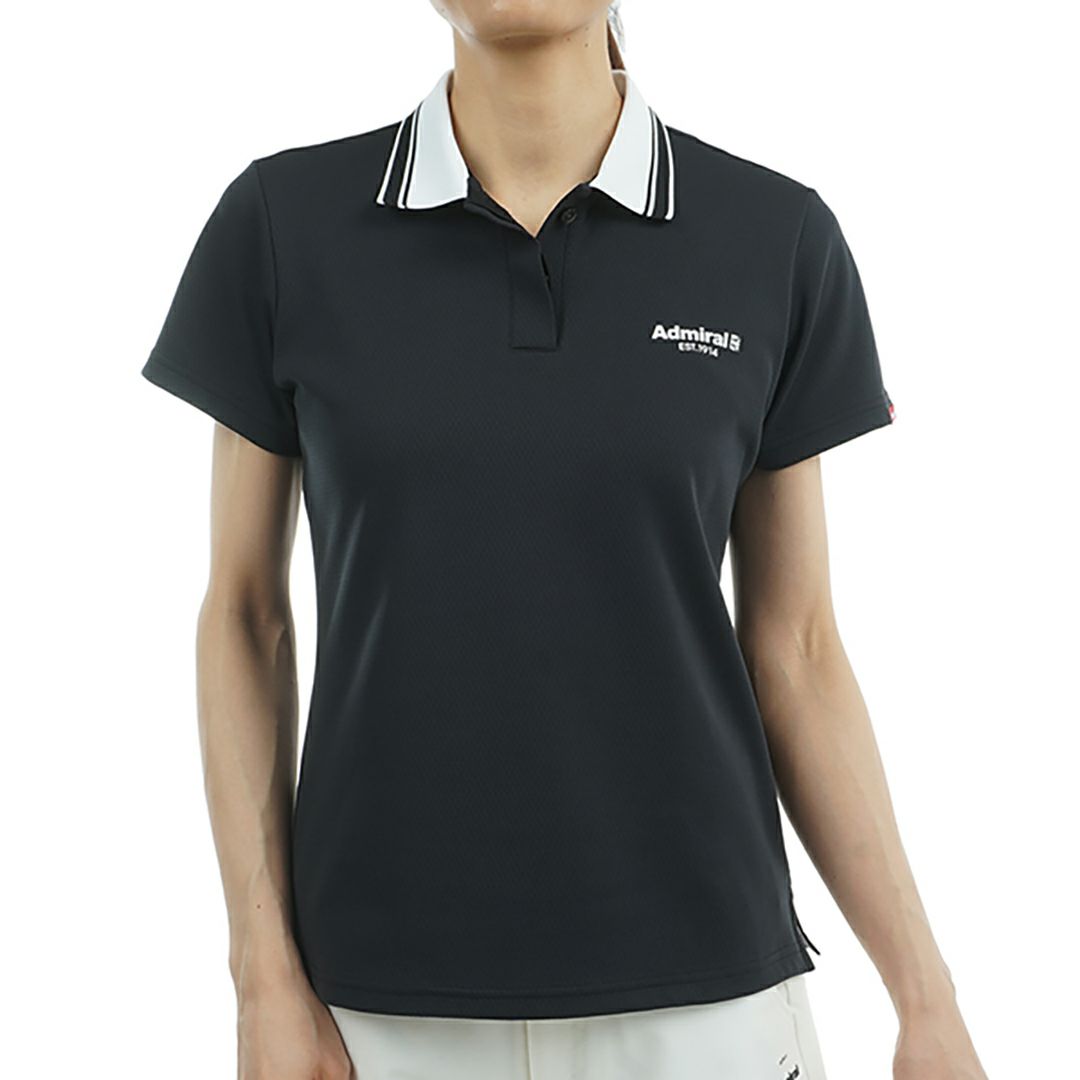 [アドミラル ゴルフ] レディース カラタッチ ワンポイントポロシャツ