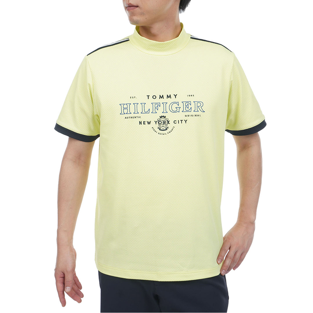 [トミー ヒルフィガー ゴルフ] メンズ クラシック 半袖モックシャツ