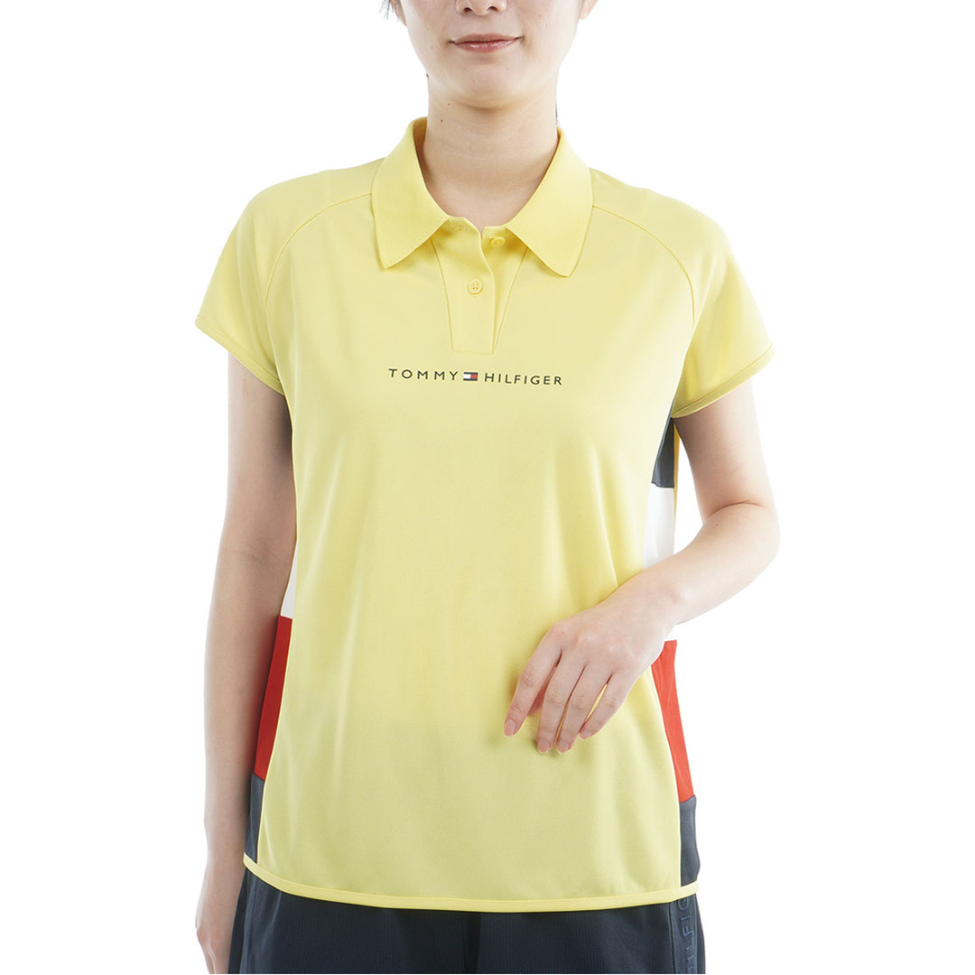 【森美穂プロ着用】[トミー ヒルフィガー ゴルフ] レディース サイドカラー フレンチポロシャツ