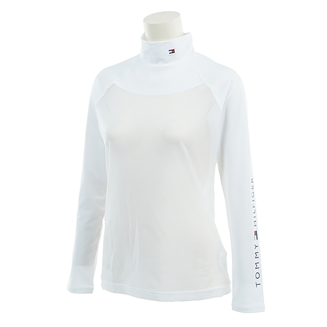 【吉田優利プロ着用（衿高6cm）】[トミーヒルフィガーゴルフ] レディース モックネック メッシュインナーシャツ