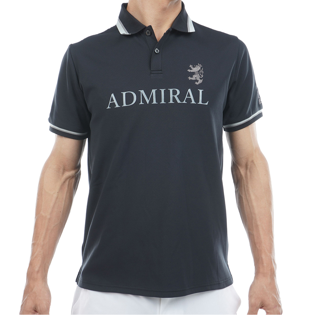 【小平智プロ着用】[アドミラル ゴルフ] メンズ カラタッチ ロゴポロシャツ